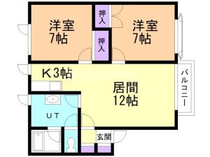 ハイムＦＵⅤの間取り