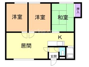 リヴィエール４１２Ｂの間取り