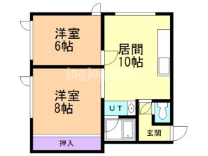 コーポ北都の間取り