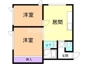 コーポ北都の間取り