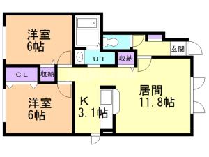 ル・シーニュ大和　Ⅲの間取り