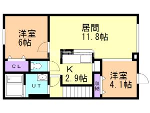 ル・シーニュ大和Ⅰの間取り