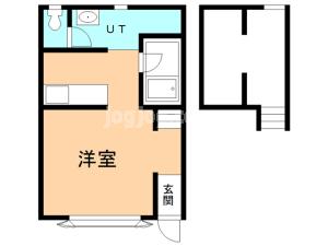 五条長屋弐番館の間取り
