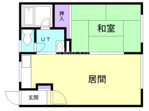 コーポ３４６の間取り