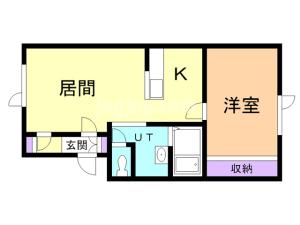 川端トムテＡの間取り
