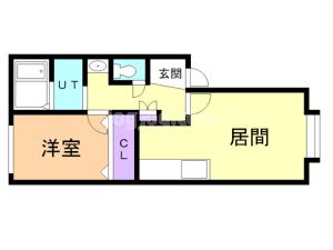 ベルシーヌ日の出の間取り
