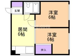 室蘭中島町ハウスの間取り