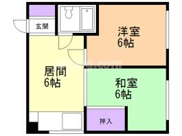 室蘭中島町ハウスの間取り