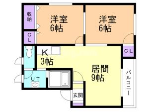リバーサイド７７・Ａの間取り