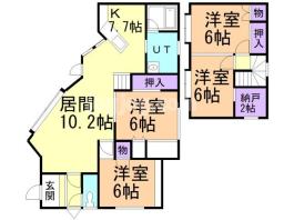 ひだまり七条の家の間取り