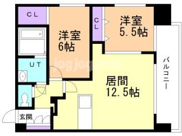 モルティーニ西線通の間取り