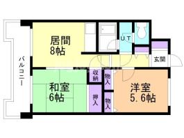 ダイアパレス西線の間取り