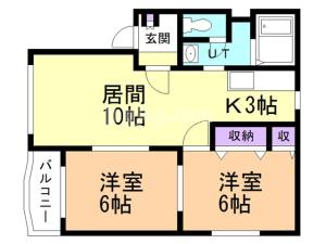 パールハイツⅢの間取り