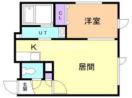 フォレスト北野通の間取り