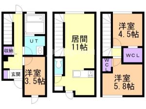 フォルトゥーナテラス錦町の間取り