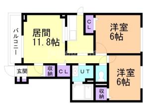 メゾン南Ⅱの間取り