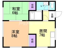 金子アパートの間取り