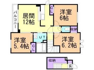 Ｂｅｌｌｅ　ｒｏｓｅⅡの間取り