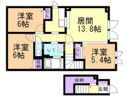 パーク水明Ａの間取り