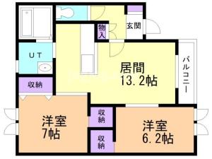 トレイブルックＹ館の間取り