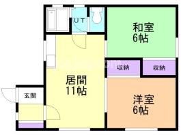 猪谷借家の間取り