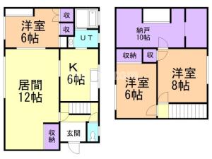緑町（2-23）戸建の間取り