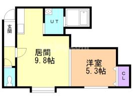 Ｍ’ｓ岩見沢　Ⅱの間取り