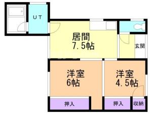 一棟二戸（７－１７）の間取り
