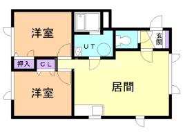 リバティ　パオの間取り