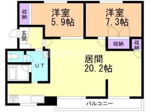 ｃｕｏｒｅ新町の間取り