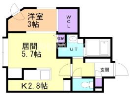 アルファレジデンス円山北2条の間取り