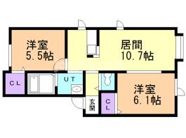 元町グランビレッジＪの間取り