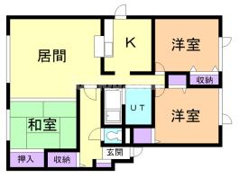 和光ハイツ５号棟の間取り