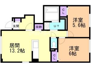 苫小牧市ときわ町３丁目のアパート