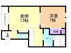 トレイブルックＫ館の間取り