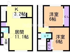 Lａ・Ｆｏｒｔｅ野幌の間取り