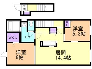 ブルースカイの間取り
