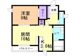 リアライズ松陰Ⅴの間取り